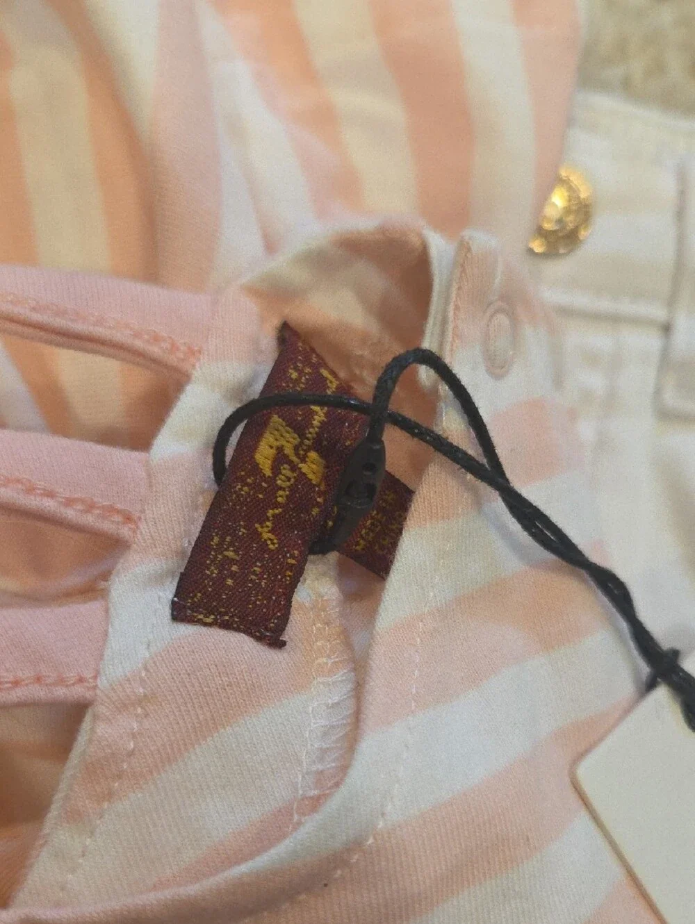 Pink Striped Peplum Tank & Cream Shorts Set - Kids